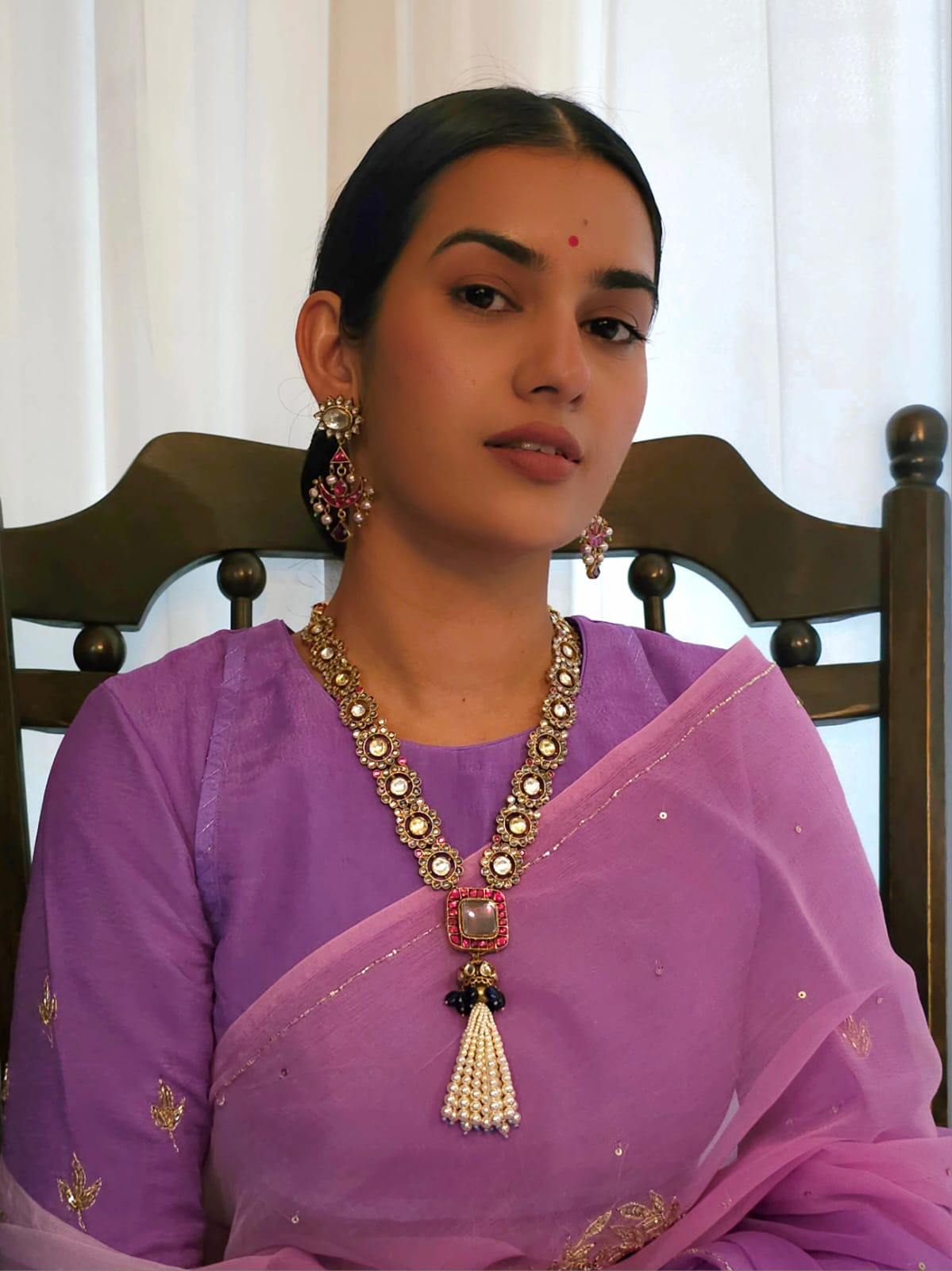 Raas leela moon earrings