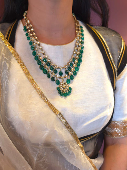 Antique beryl necklace