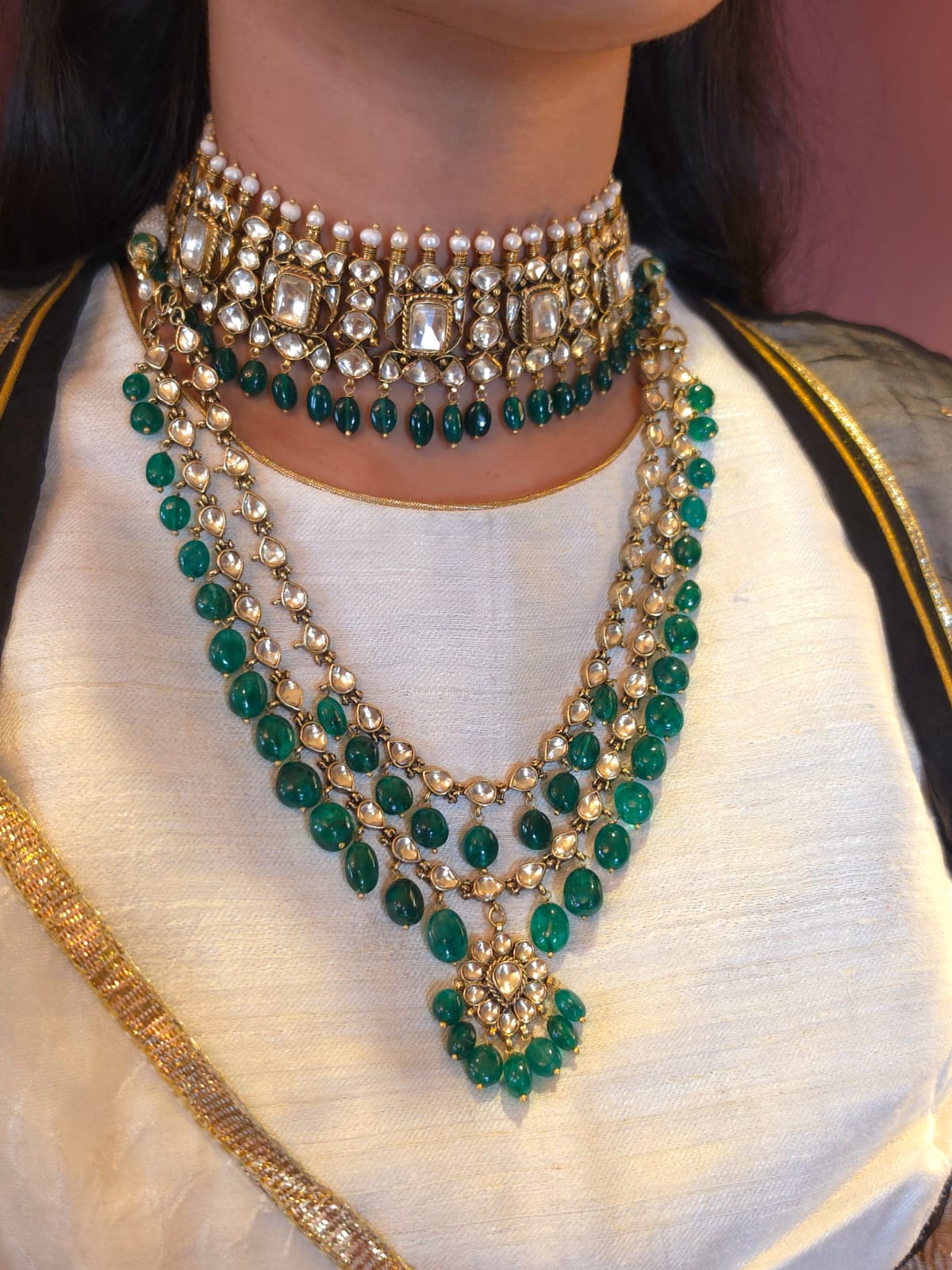 The galta gate onyx necklace