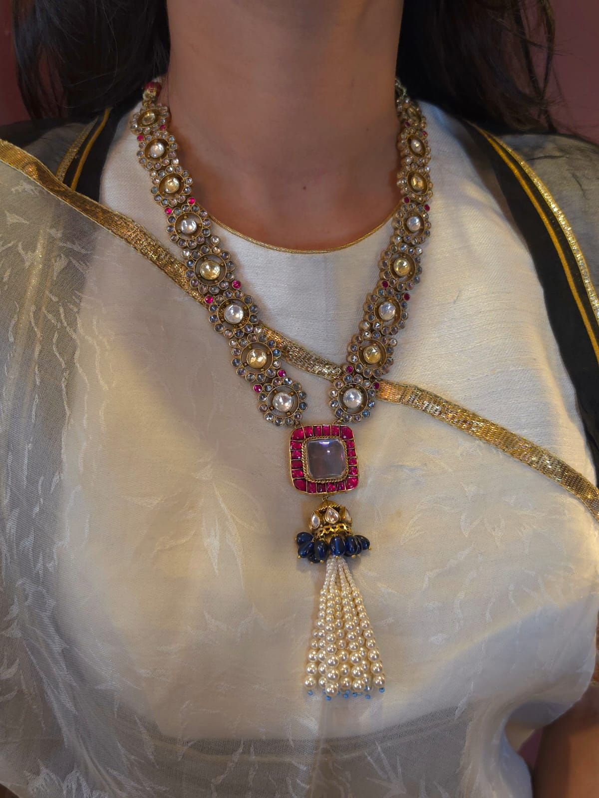 Shringar jhanki tassel necklace