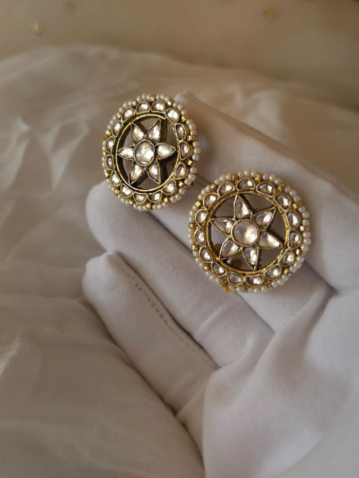 Suraj tal flower studs