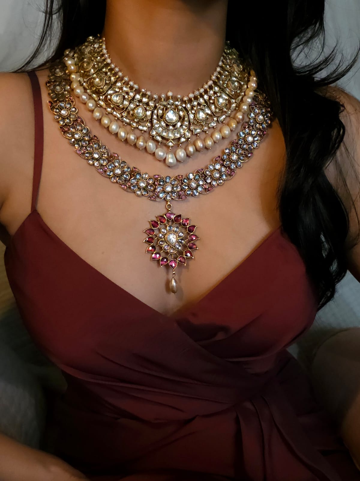 Queen of 19th century alloy necklace