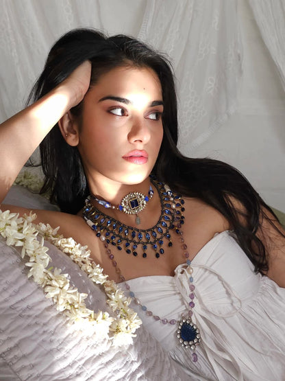 Bluehari admiral necklace