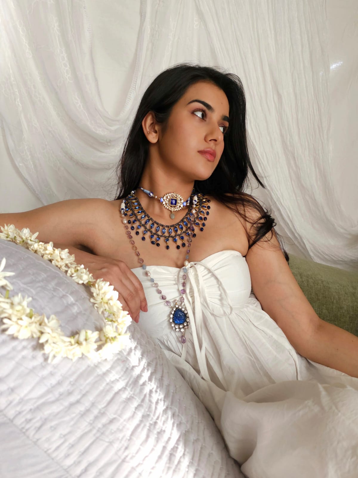 Bluehari admiral necklace