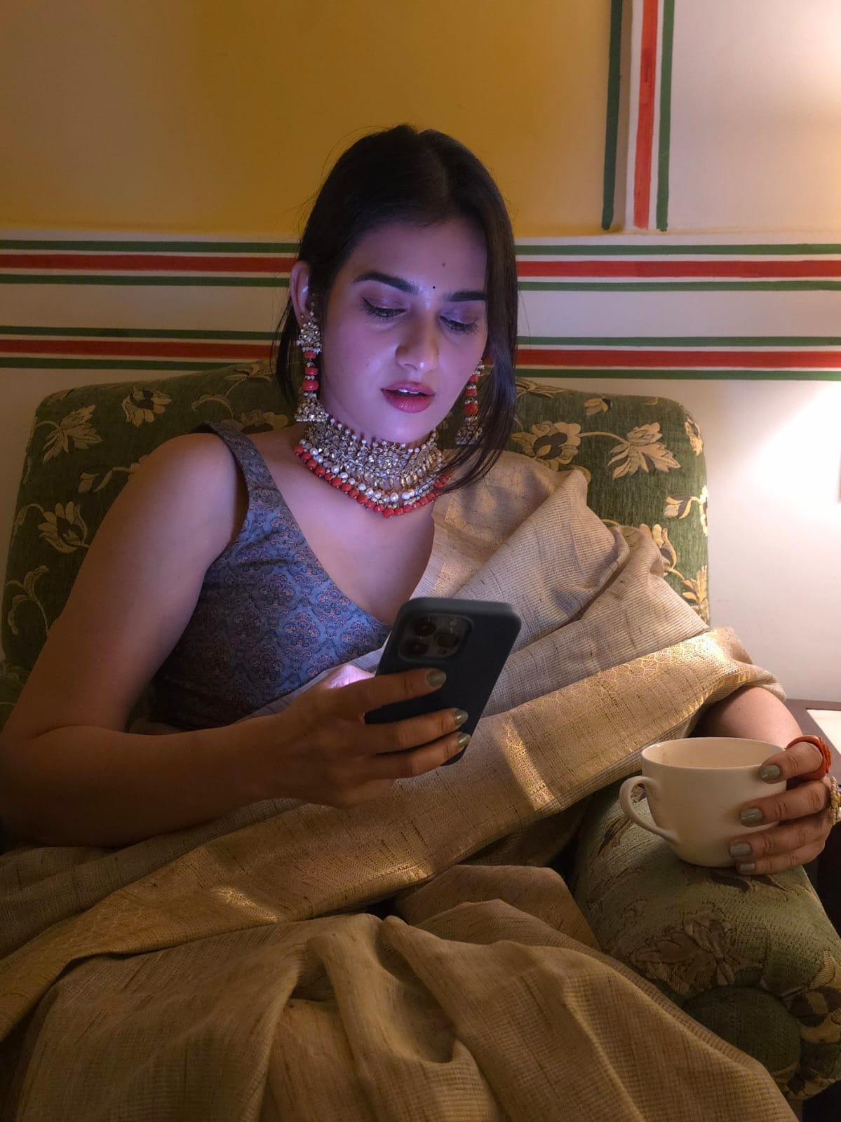 Sundareshwari meenakshi choker set