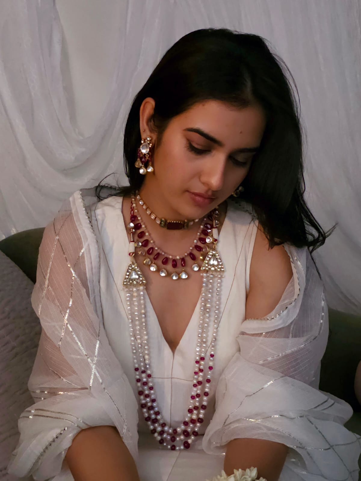 Ruh-kashmir pearl necklace