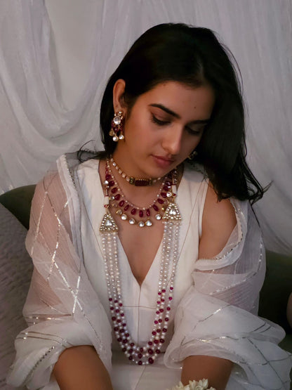 Ruh-kashmir pearl necklace
