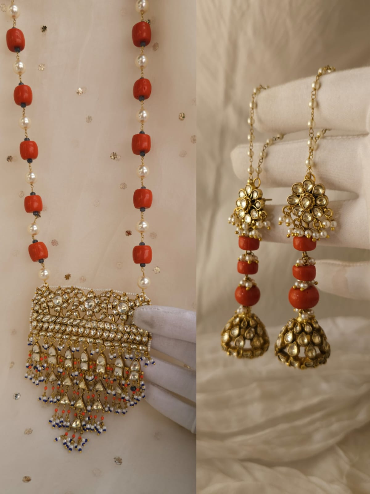 Sundareshwari meenakshi necklace set