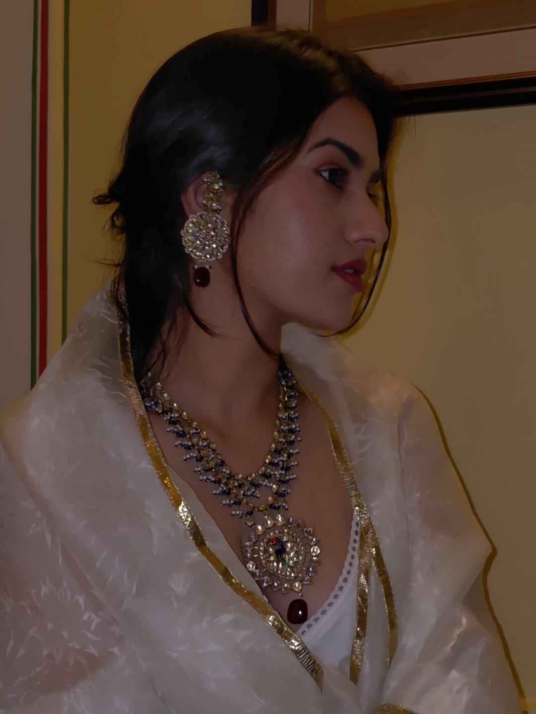 Ruh-kashmir empress earrings
