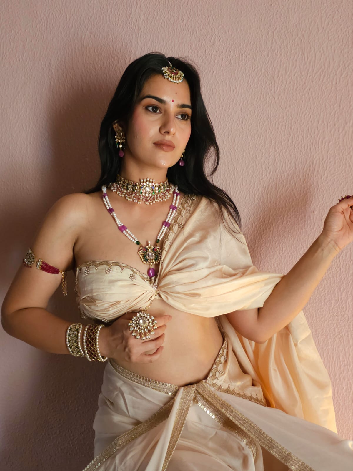 Mahamayur choker necklace set