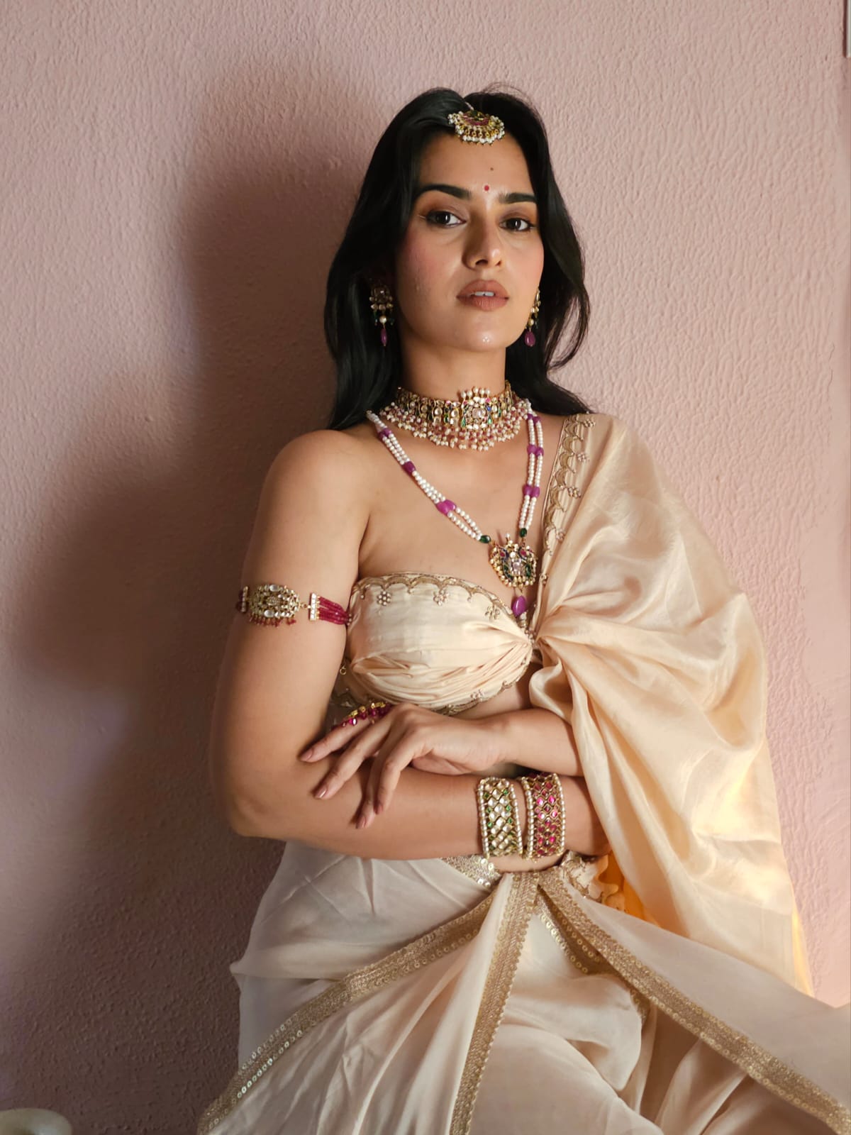 Mahamayur choker necklace set