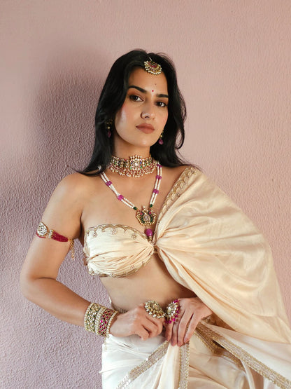 Mahamayur choker necklace set