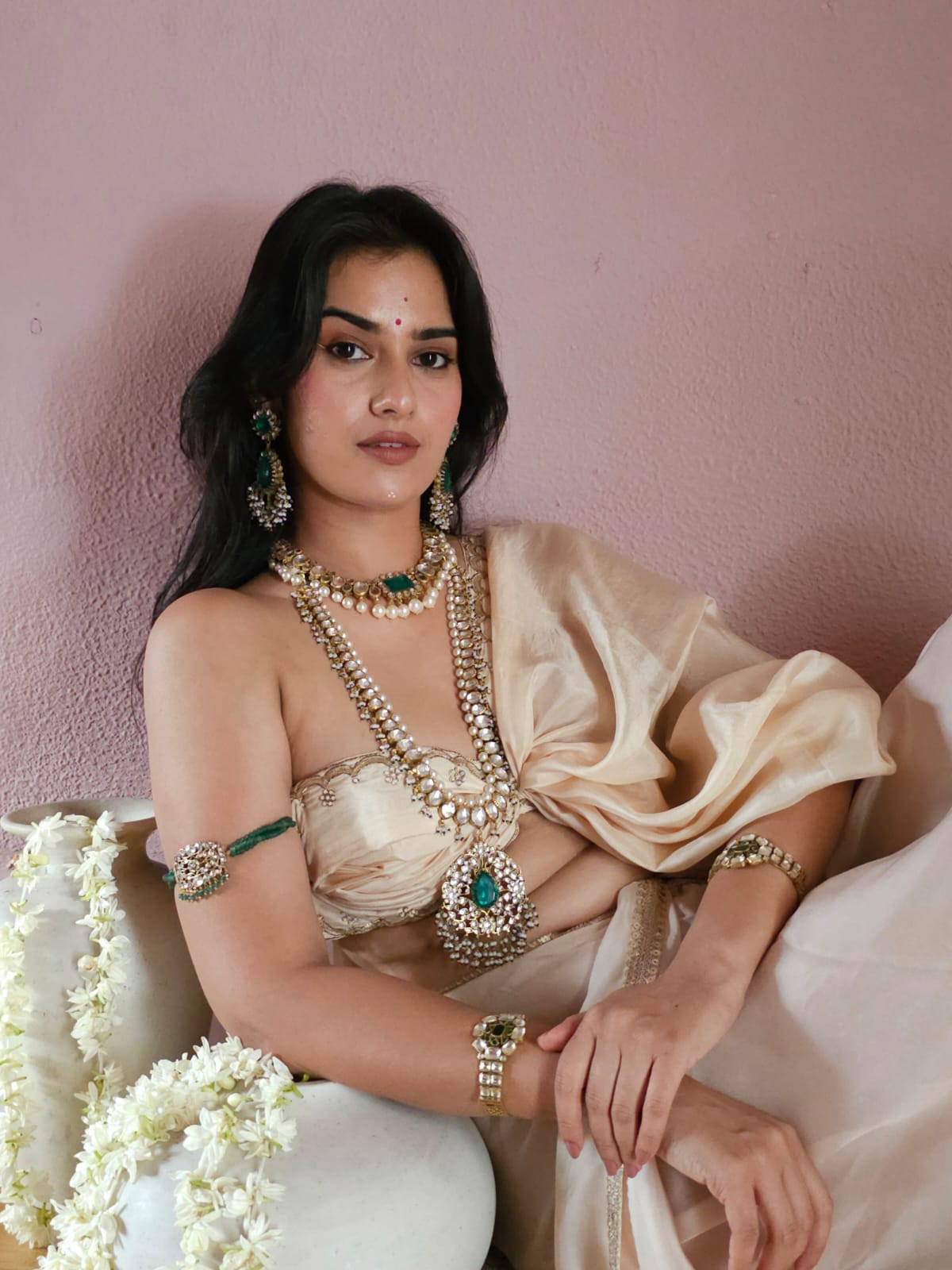 Sawai queen long necklace set