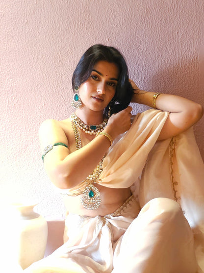 Sawai queen long necklace set