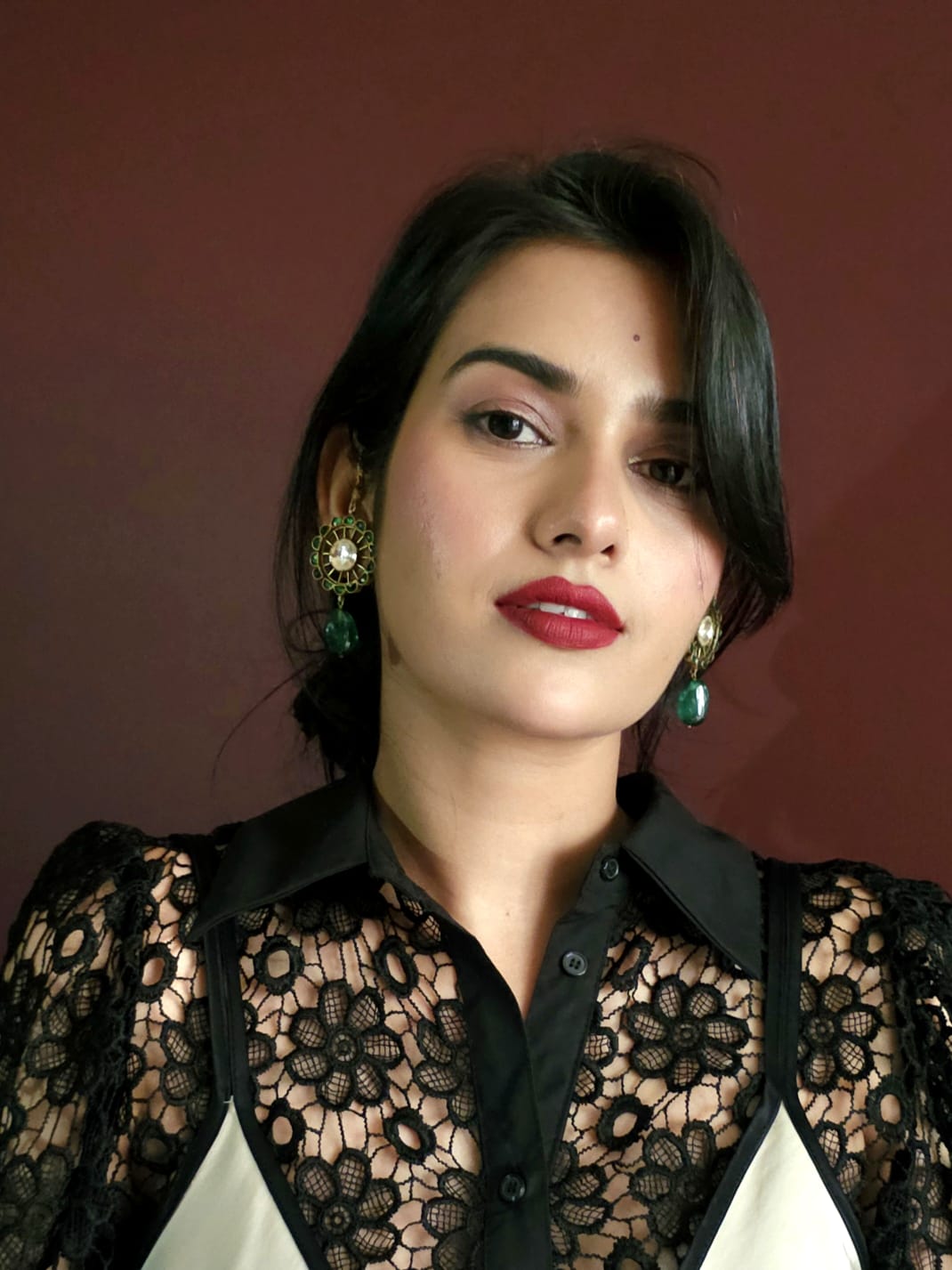 Sawai round earrings