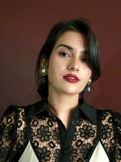 Sawai round earrings