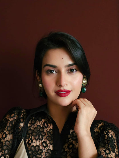 Sawai round earrings