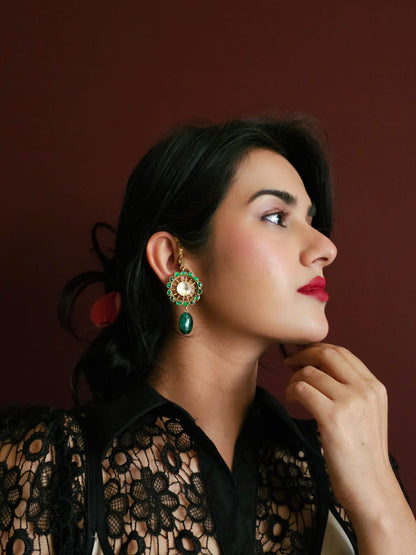 Sawai round earrings