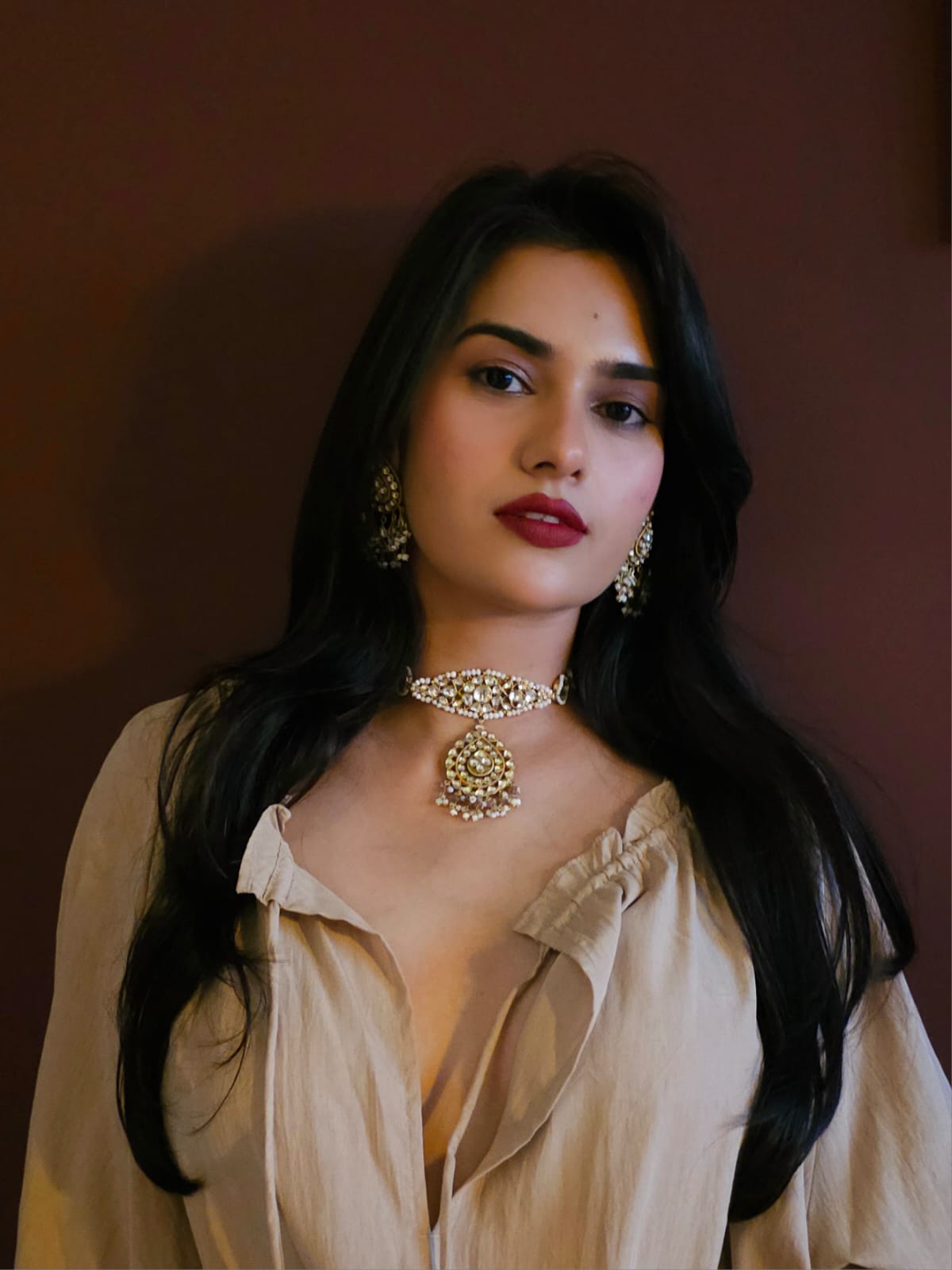 Hiranmayi tourmaline necklace set