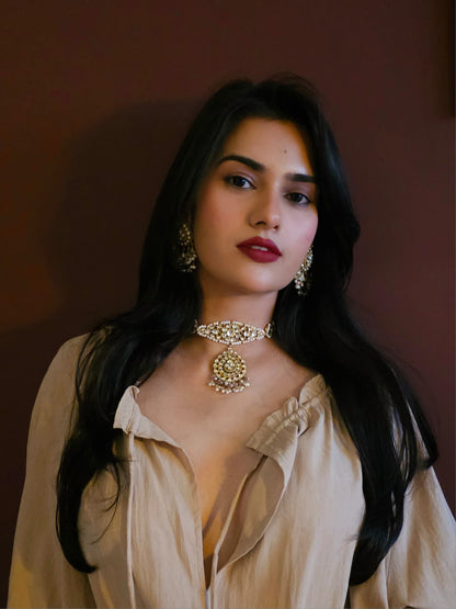 Hiranmayi tourmaline necklace set