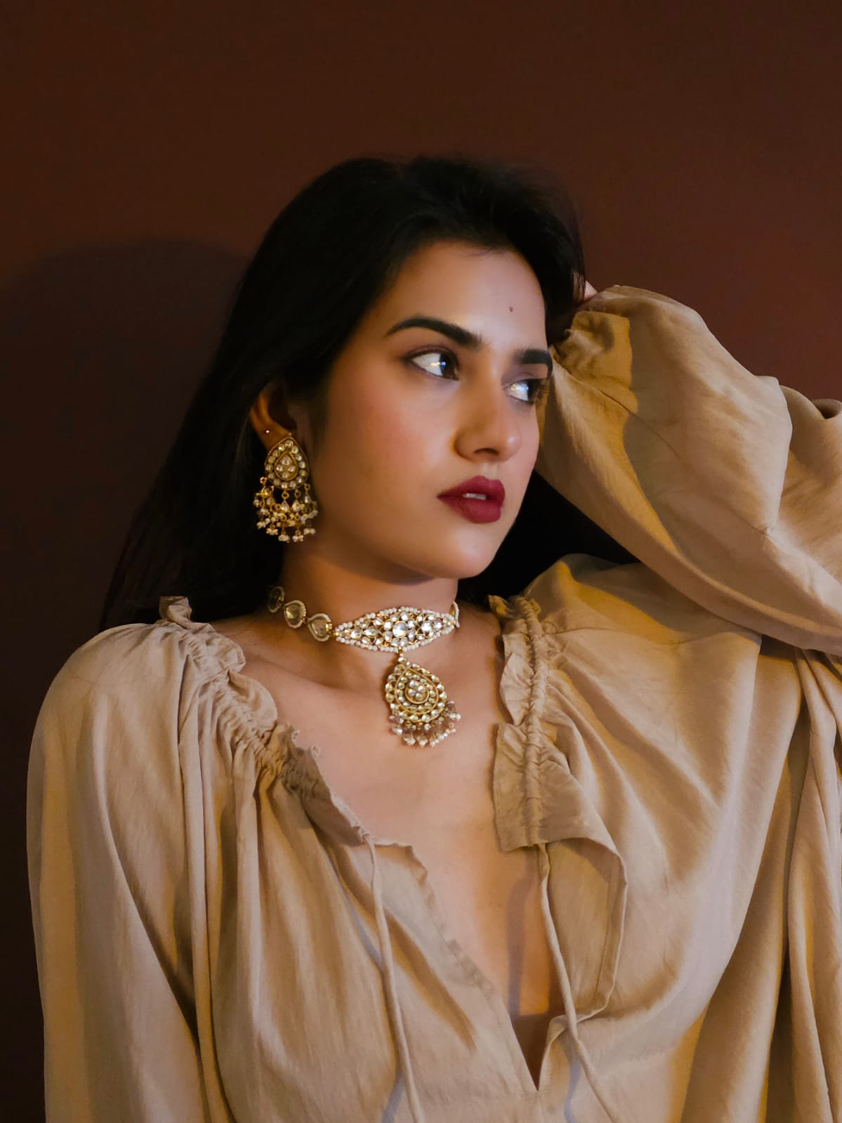 Hiranmayi tourmaline necklace set