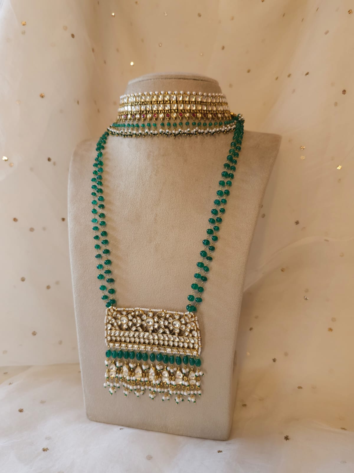 Kanchanmala onyx necklace