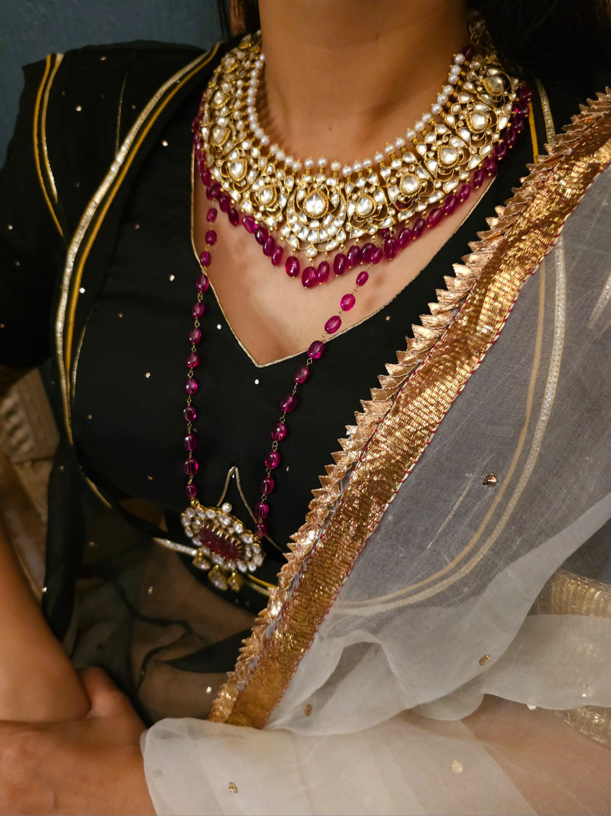 Queen of 19th century spinel necklace