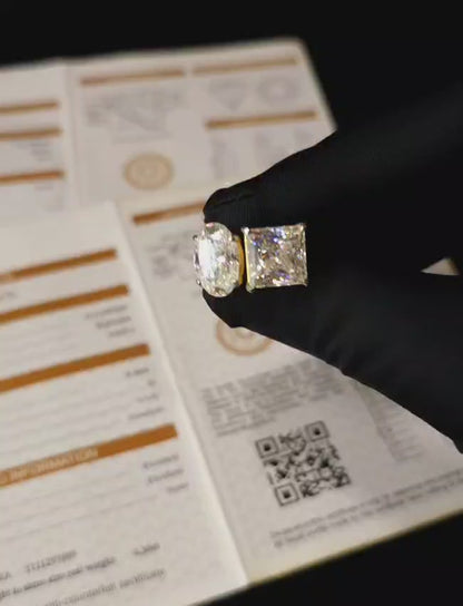 Toi Moi princess moissanite diamond ring