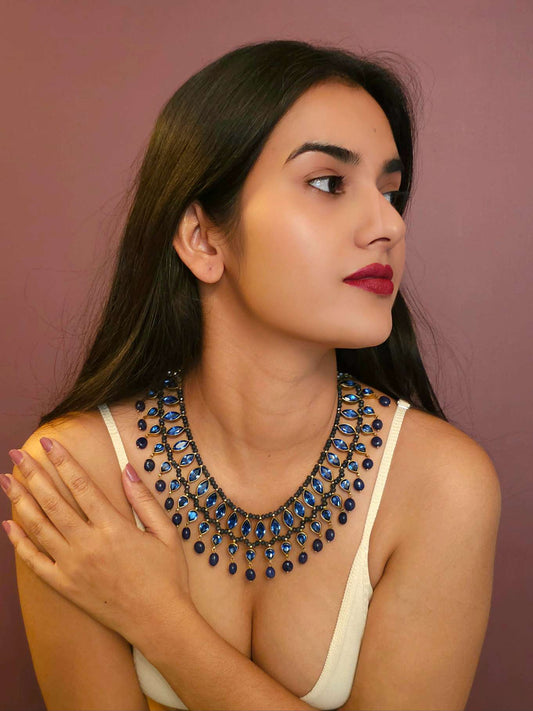 Bluehari admiral necklace