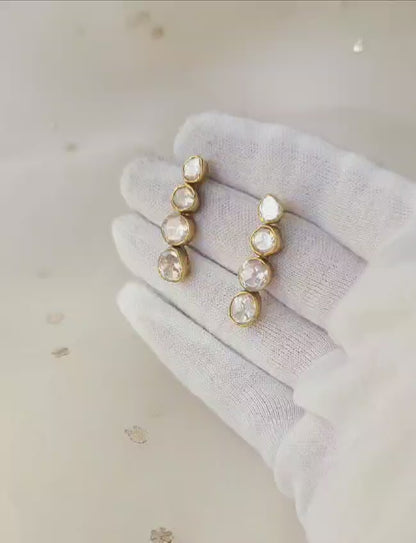 Heart of Jaipur polki earrings