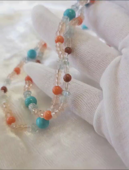 Sunset unisex Bead Necklace