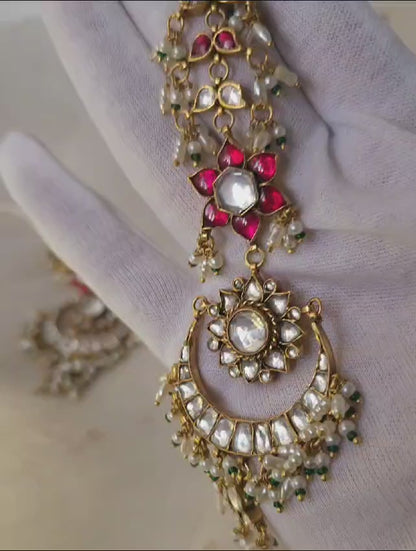 Scarlet lotus chandbali