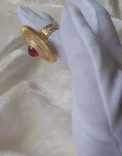 Kundan cocktail ring