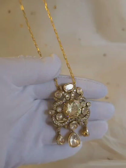 Victoria dawn silver pendant necklace