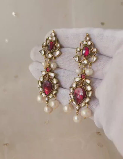 Pushkar mahogany earrings