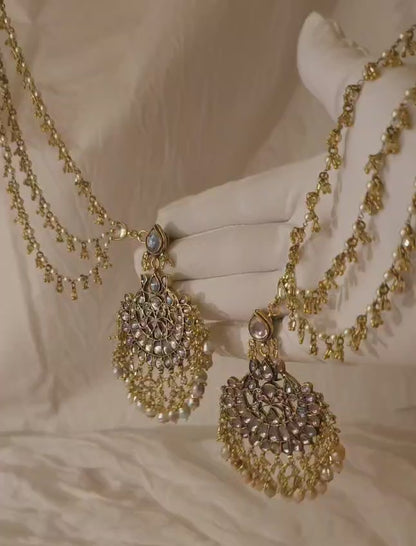 Golden belle fairy chandbali