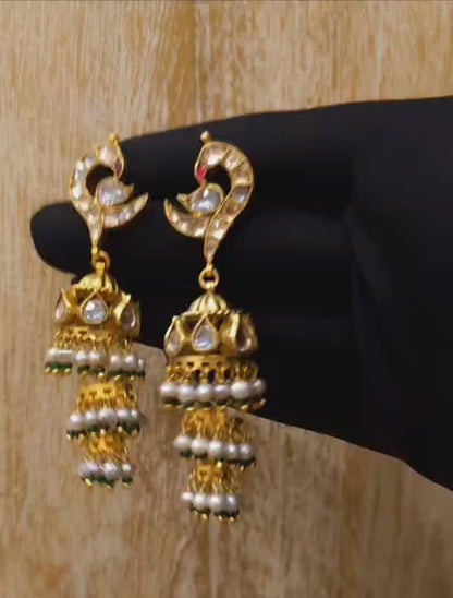 Pepper queen antique jhumkas