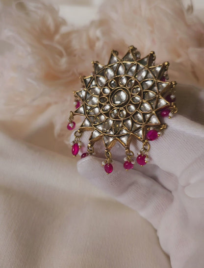 Hrdaya-Modana cocktail ring
