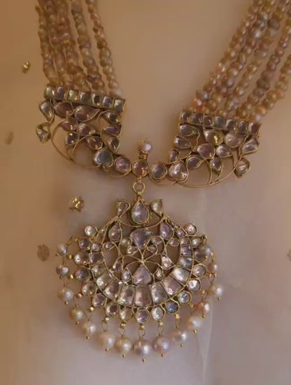 Golden belle antique polki necklace