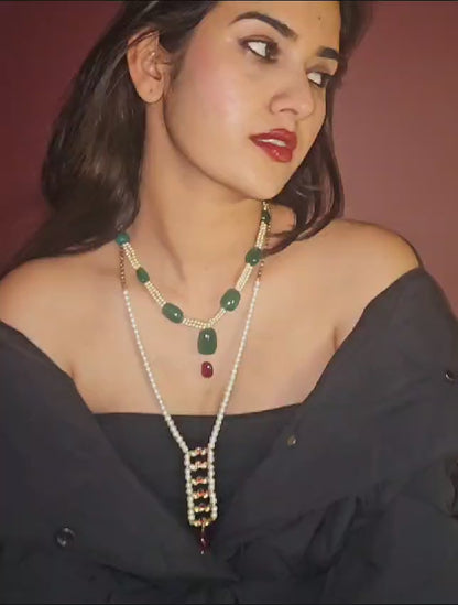 Tajikistan onyx imperial necklace