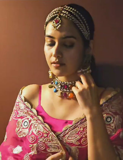 Jayaditya navratan necklace
