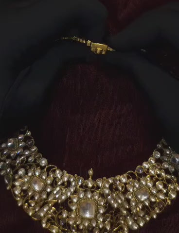 The brightness of 19th century silver necklace