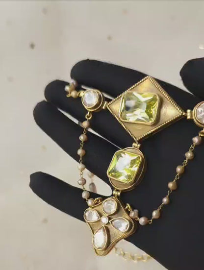 Carlton silver necklace